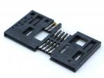 Smart Card Connector PUSH PULL,8P+2P